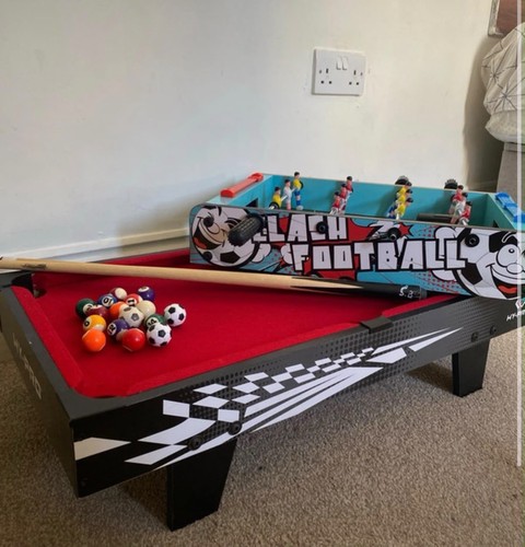 Bundle pool table and football - table,