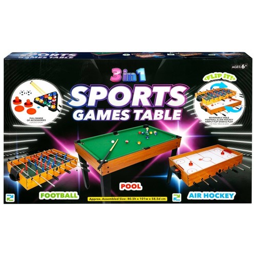 New sports games table - 3-in-1,
