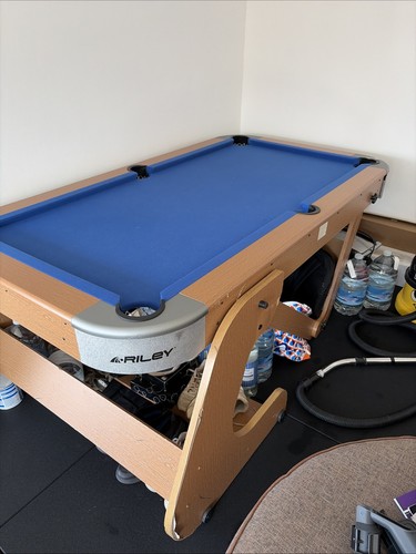 Pool table with balls cues - with,