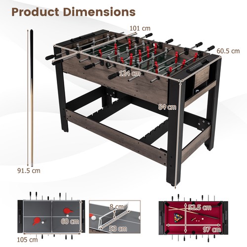 Swivel game table foosball - swivel,